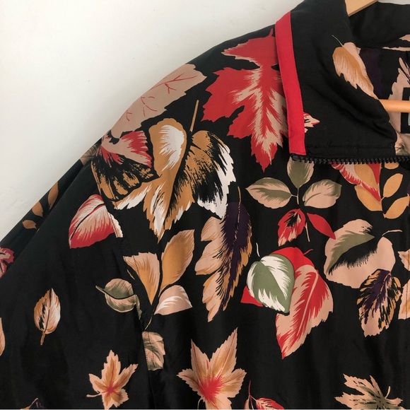 Vintage silk jacket size XL - Picture 3 of 15